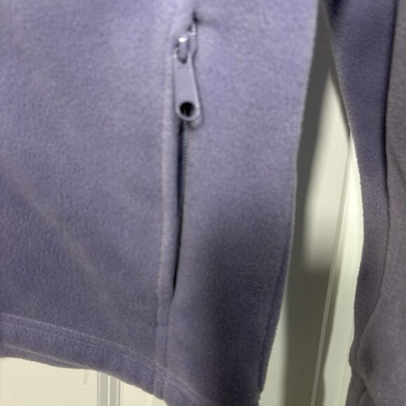 Columbia Fleece Jacket Womens M Purple Zip Up Outdoor Hiking Cozy Layer - Picture 3 of 10